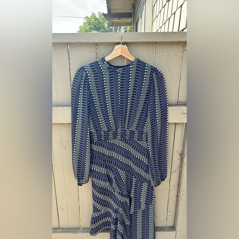 Three Floor Folktale Dress Cocktail Business Casual Contemporary Playful Sz 6 - Picture 6 of 11